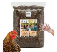 OLD TERRA NATURAL Gallinaza Curada 2 Años - Abono Orgánico Super Potente (3L) - Fertilizante en Polvo Fino Rico en NPK y Calcio - Sin Olor para Crecimiento Explosivo en Huerto y Jardín