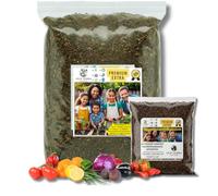 OLD TERRA NATURAL Humus de Lombriz 100% Orgánico y Puro Abono Natural Plantas de Interior, Huerto y Jardín Fertilizante Sin Químicos, Sin Olor y Libre de Polvo Sustrato para el Crecimiento 1 kg