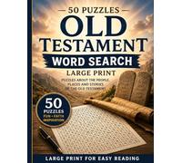 Old Testament Word Search Large Print: 50 Bible Word Search Puzzles Featuring People, Places, and Stories from the Old Testament | Easy-to-Read Large ... Seniors (Christian Word Search Collection)