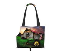 Old Tractor Photo Farm Print Puppy Carrier Dog Walking Bags Pets Dogs Carrier Bag for Small Dogs and Cat and Rabbit