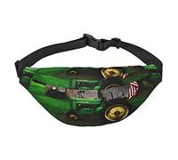 Old Tractor Photo Farm&** Riñonera de tamaño grande con 3 bolsillos con cremallera. Puedes llevar teléfonos móviles de todos los tamaños para hacer ejercicio al aire libre., multicolor, Talla única,