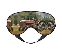 Old Tractor Photoes Farm - Antifaz para dormir de seda sintética para relajación, con correa elástica ajustable, ideal para viajes y sueño profundo