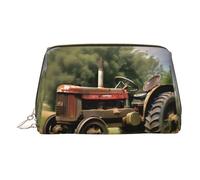Old Tractor Photoes Farm - Bolsa organizadora de artículos de aseo de piel, bolsa de maquillaje para mujer, Gold, Talla única, Neceser
