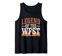 Old Western Film Fan Classic Cowboy Culture y Wild West Camiseta sin Mangas