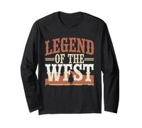 Old Western Film Fan Classic Cowboy Culture y Wild West Manga Larga