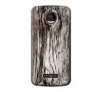 Old Wood Bark Printed Funda Carcasa Case para Motorola Moto Z Force, Z Play