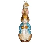 Old World Christmas Adorno de Cristal soplado para árbol de Navidad de Peter Rabbit