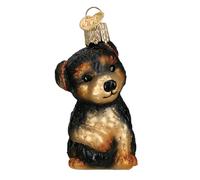 Old World Christmas Dog Collection Glass Blown Ornaments for Christmas Tree Yorkie Puppy