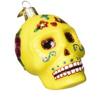 Old World Christmas Halloween Decorations Glass Blown Ornaments for Christmas Tree Sugar Skull