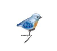 Old World Christmas Ornaments Bird Watcher Collection Glass Blown Ornaments for Christmas Tree Baby Bluebird