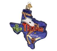 Old World Christmas Ornaments: United States Glass Blown Ornaments for Christmas Tree, Texas