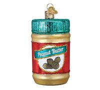 Old World Christmas Various Foods Glass Blown Ornaments for Christmas Tree Jar of Peanut Butter