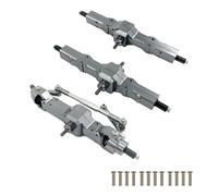 OLDDO Caja de Engranajes del Eje del Puente Trasero Medio Delantero Compatible con WPL C14 C24 B14 B24 B16 B36 1/16 RC Coche camión Rock Crawler Camiones RC Piezas de Coche(Titanium 6WD)