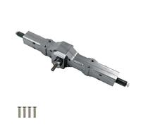 OLDDO Caja de Engranajes del Eje del Puente Trasero Medio Delantero Compatible con WPL C14 C24 B14 B24 B16 B36 1/16 RC Coche camión Rock Crawler Camiones RC Piezas de Coche(Titanium Rear)