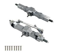 OLDDO Caja de Engranajes del Eje del Puente Trasero Medio Delantero Compatible con WPL C14 C24 B14 B24 B16 B36 1/16 RC Coche camión Rock Crawler Camiones RC Piezas de Coche(Titanium 4WD)