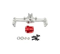 OLDDO Carcasa del Eje Trasero Delantero 1/18 Compatible con Piezas de Mejora HOBBYPLUS CR18P Rock Van RC(Silver Rear Silver)