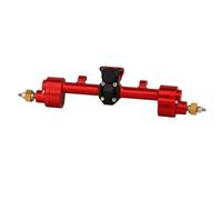 OLDDO Eje de Portal Delantero y Trasero for Axial 1/24 SCX24 90081 C10 AXl00002 Pieza Mejorada RC Crawler Apto for Jeep Gladiator for Ford Bronco(Red Rear Axle)