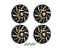 OLDDO Eje Portal SCX24 con Pesos Pesados de latón for 1/24 RC Crawler Axial SCX24 90081 C10 for Jeep Gladiator Bronco(Brass Hex Weight)