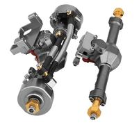 OLDDO Eje Recto Delantero y Trasero Mejorado for 1/24 RC Axial SCX24 C10 90081 AXI00002 AX24 Apto for Ford Bronco AXI00005 Parte