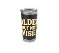 Older But Not Wiser Envejecimiento Cumpleaños Humor Bromista Vaso térmico de acero inoxidable de doble pared