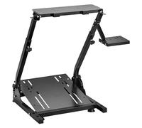OldFe Soporte volante para simulador de conducción compatible con Logitech G27 G25 G29 y G920 Steering Wheel Stand con V2 Soporte de juegos ajustable en altura y ángulo
