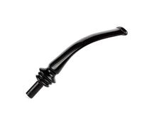 OLDFOX DIY Bent Pipe Mouthpiece Stem Reemplazo para Briar Rosewood Ebony Madera Tabaco Tubo Fit 3 mm Metal Filters BE0048