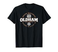 Oldham Greater Manchester England Coordenadas Label 2C Camiseta
