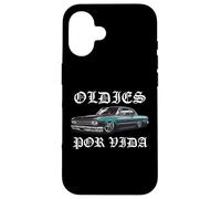 Oldies por Vida Vintage Lowrider Coche Mexicano Chicano Cholo Carcasa para iPhone 16