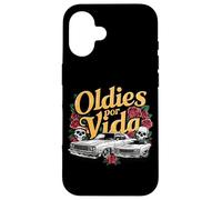 Oldies por Vida Vintage Lowrider Coche Mexicano Chicano Cholo Carcasa para iPhone 16