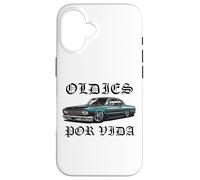 Oldies por Vida Vintage Lowrider Coche Mexicano Chicano Cholo Carcasa para iPhone 16