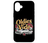 Oldies por Vida Vintage Lowrider Coche Mexicano Chicano Cholo Carcasa para iPhone 16 Plus