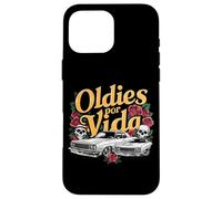 Oldies por Vida Vintage Lowrider Coche Mexicano Chicano Cholo Carcasa para iPhone 16 Pro MAX