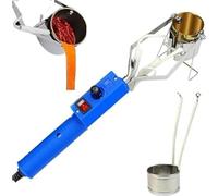 OLDMFZP Kit de crisol de Plomo, Olla eléctrica, Horno de Metal de Mano for Molde de Pesca, crisol de Soldadura portátil, Rango de Temperatura 150-450 ℃, crisoles, Cera de Pegamento de estaño