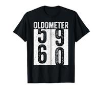 Oldometer Funny 60th Birthday Kilometraje Odómetro Envejecimiento Humor Camiseta