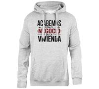 Oldrytee Acabemos con El Negocio Sudadera con Capucha Gris Unisex Ajuste Simple Svart Sweatshirt Hoodie Unisex Simple Fit