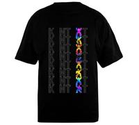 OLDRYTEE Charlotte De Witte X Camiseta Unisex Negra De Algodón De Gran Tamaño