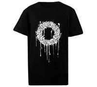 Oldrytee Círculo De Etiquetas. Círculo De Caligrafía Camiseta Niño Algodón Negro Niño