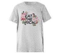 Oldrytee Come El Rico Sabor Floral Camiseta Niño Algodón Gris Niño