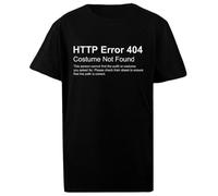 Oldrytee Disfraz De Error Http 404 Camiseta Niño Algodón Negro Niño