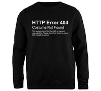 Oldrytee Disfraz De Error Http 404 Sudadera Negra Tipo Jersey Unisex De Corte Sencillo