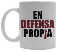 Oldrytee En Defensa Propia Taza De Cerámica Taza Para Beber Blanco Ceramic Mug White