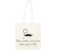 Oldrytee Hércules Poirot Shopping Beige Unisex Totebag Algodón