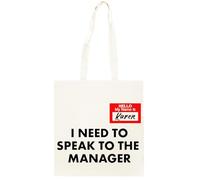 Oldrytee Hola Mi Nombre Es Karen Shopping Beige Unisex Totebag Algodón