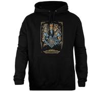 OLDRYTEE Mastodon Sudadera con Capucha Negra Unisex Ajuste Simple