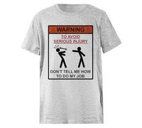 Oldrytee No Me Digas Cómo Hacer Mi Trabajo Camiseta Niño Algodón Gris Niño