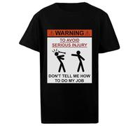 Oldrytee No Me Digas Cómo Hacer Mi Trabajo Camiseta Niño Algodón Negro Niño