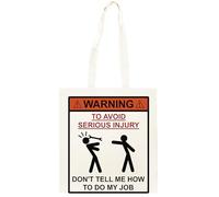 Oldrytee No Me Digas Cómo Hacer Mi Trabajo Shopping Beige Unisex Totebag Algodón