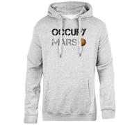 Oldrytee Occupy Mars Elon Musk Spacex Sudadera Gris con Capucha Unisex De Ajuste Sencillo