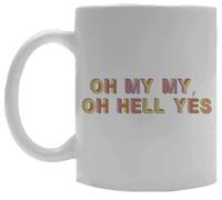 Oldrytee Oh Dios Mío, Oh, Demonios, Sí Taza De Cerámica Taza Para Beber Blanco