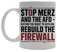 Oldrytee Stop Merz And The Afd Ceramic Mug Drinking Cup White